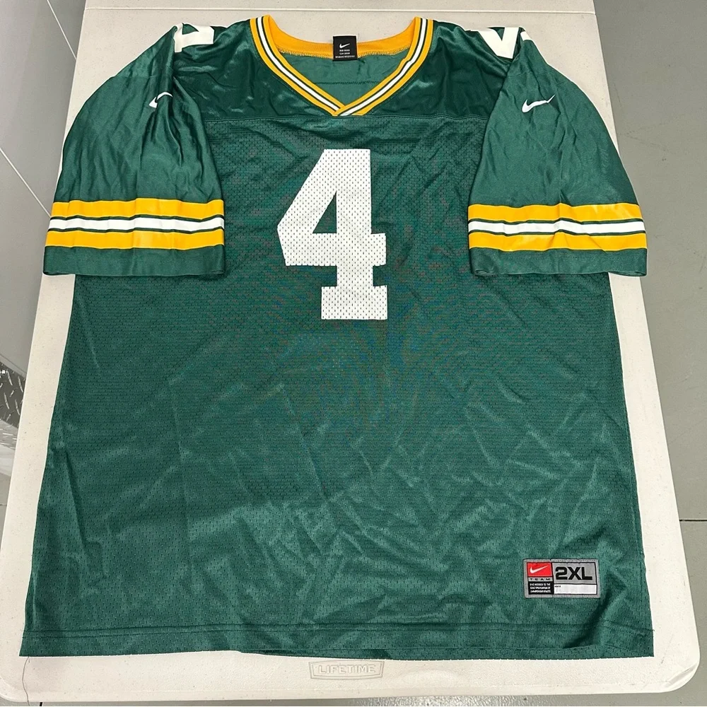 Green Bay Packers Brett Favre # 4 Jersey - Size XXL - Picture 1 of 8